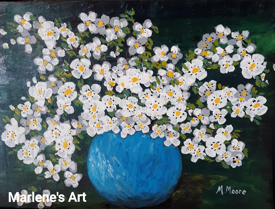 Blossoms Painting by Marlene Moore