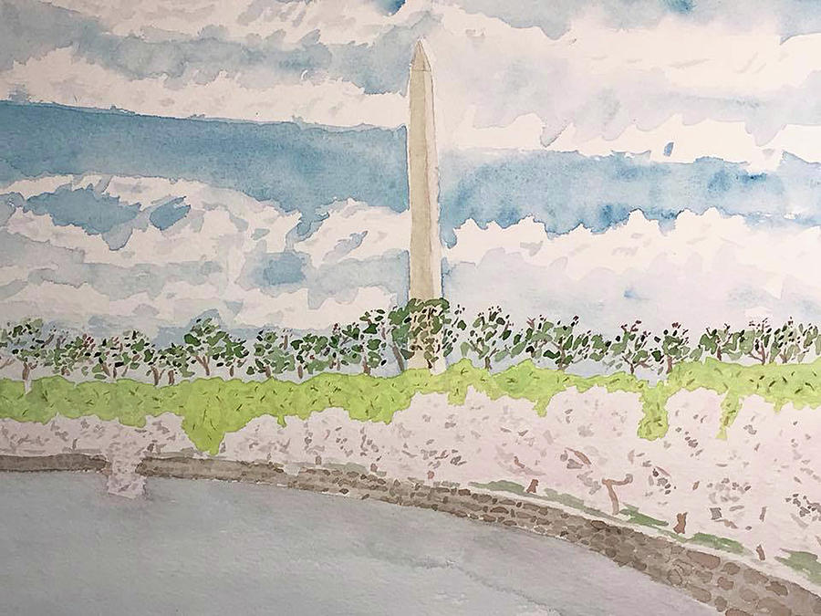 Blossoms Ohio Drive Painting by John Macarthur