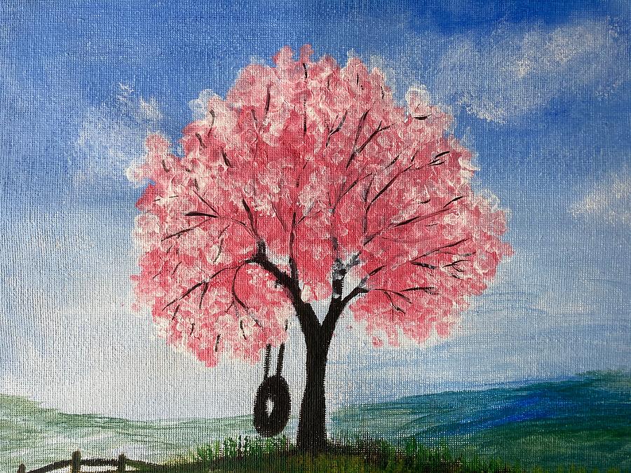 Blossoms Tree Painting By Thushara Mendis - Fine Art America