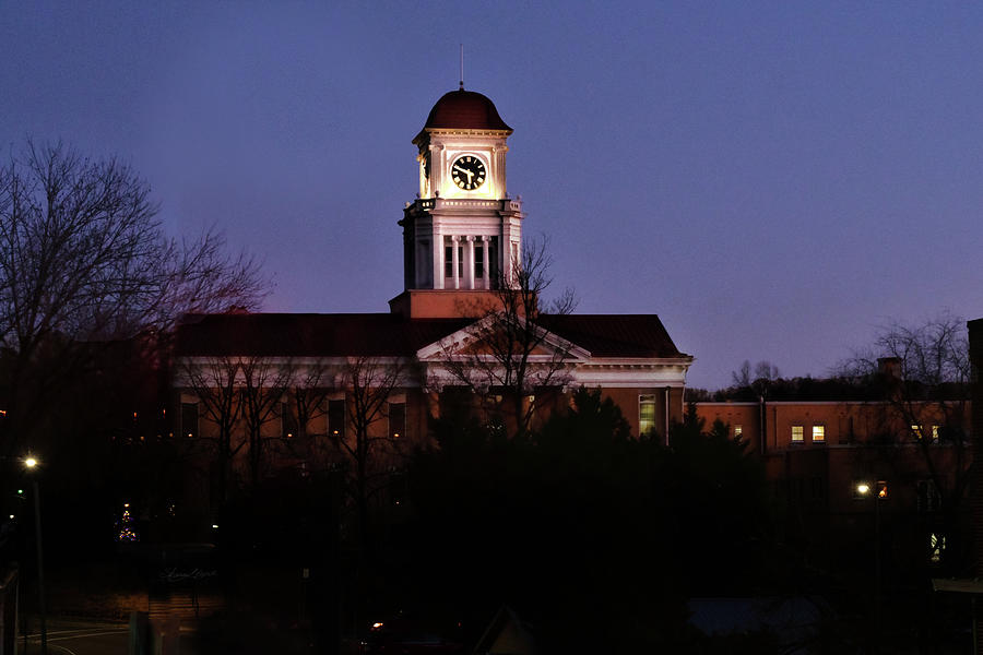 Blount County Courthouse After Dark Photograph by Sharon Popek