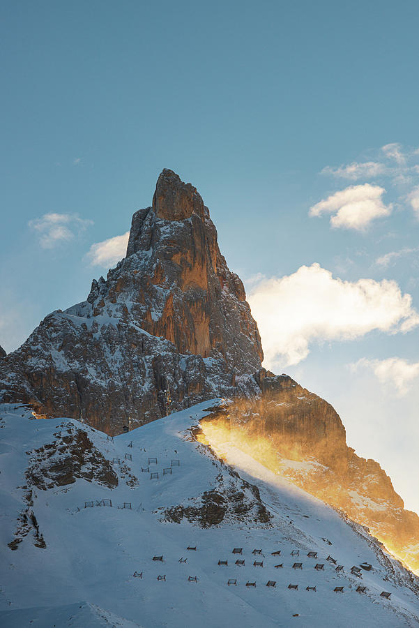 Nature Photograph - Blowing mountain by Yuri Santin