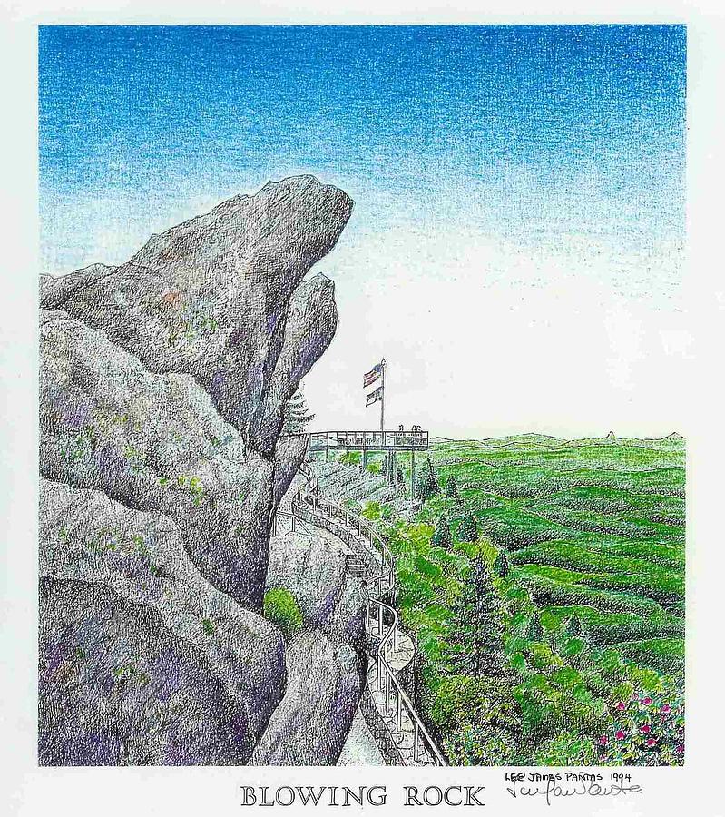 Blowing Rock Drawing - Blowing Rock by Lee Pantas Blowing Rock Drawing - Blowing Rock by Lee Pantas