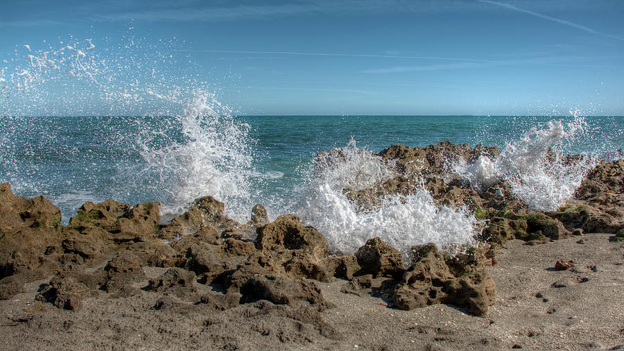 Blowing Rocks Beach Photograph by Carolyn Hutchins