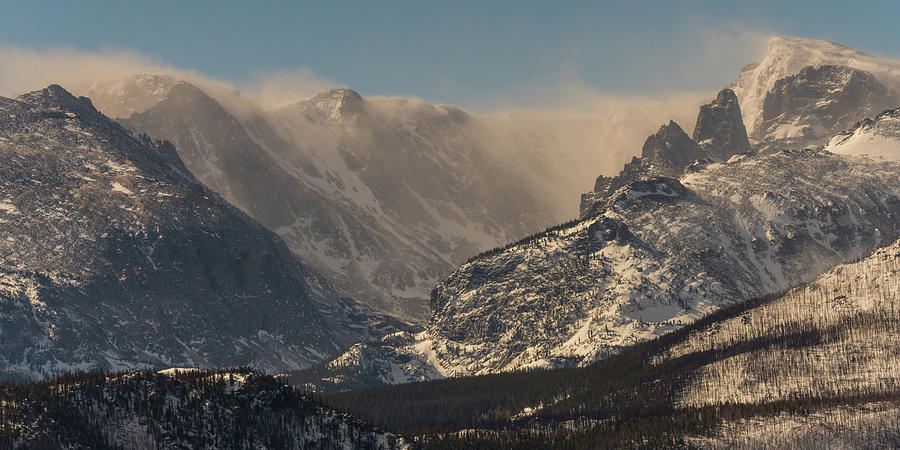 Blowing Snow On The Rocky Mountain Continental Divide Photograph