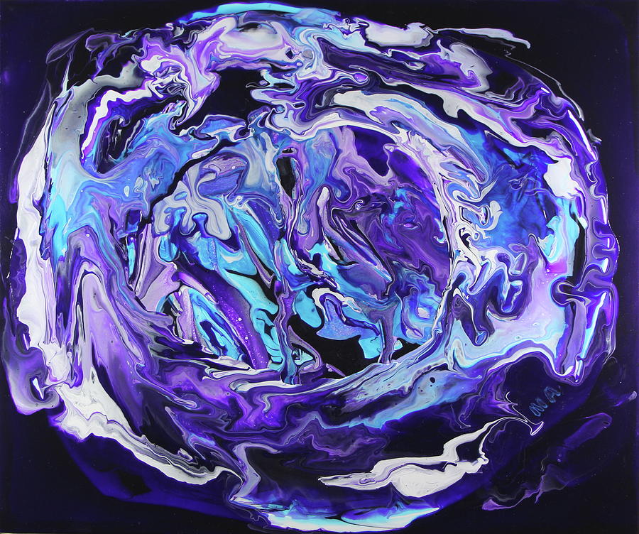 Blu Violet Painting by Madeleine Arnett