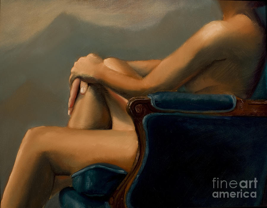 Nude Painting - Blue - 2008 by Serena Van Vranken