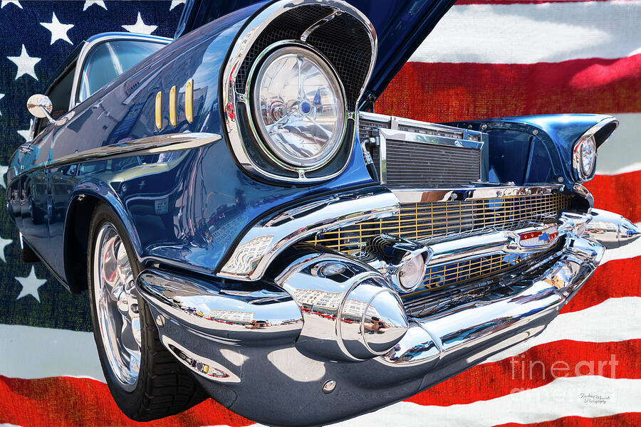 Blue 57 Bel Air Photograph by Jennifer White - Fine Art America