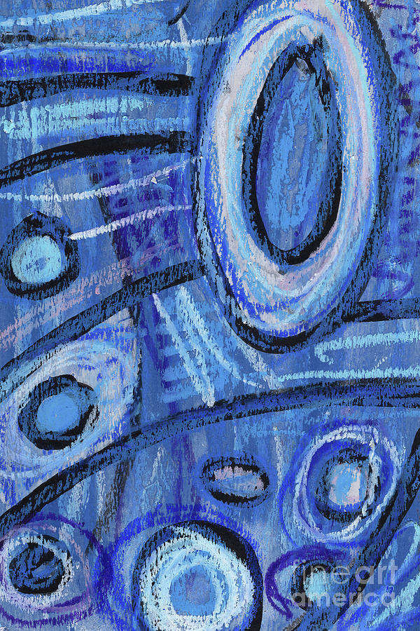Blue Abstract 4. Non Objective Art. Painting by Amy E Fraser