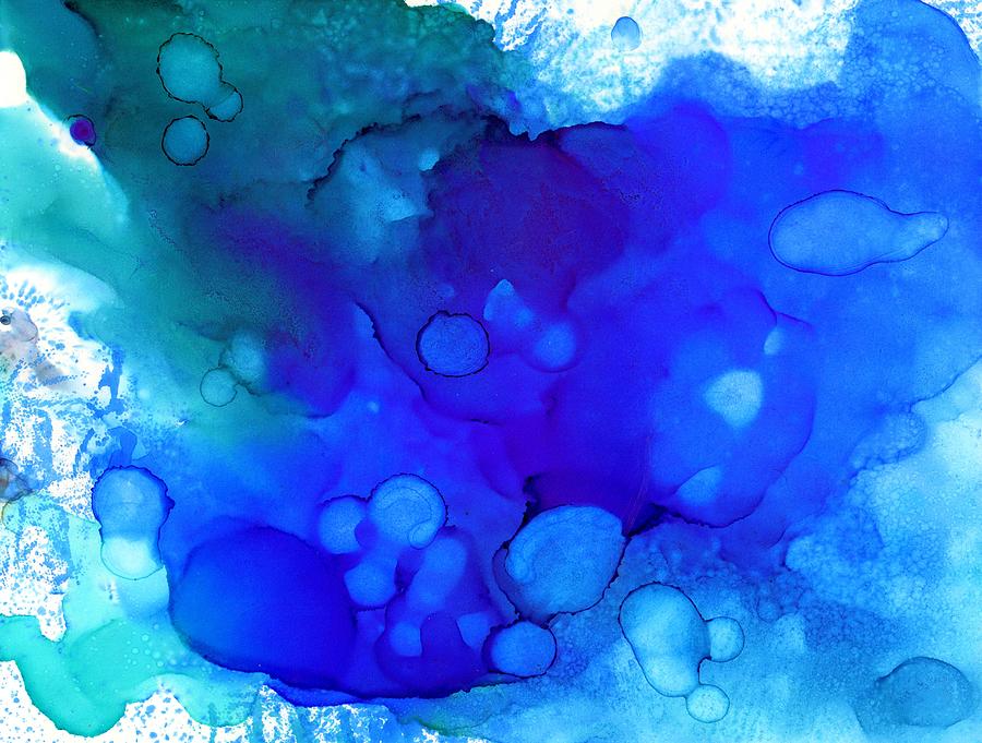 Blue Abstract 57 Painting by Lucie Dumas