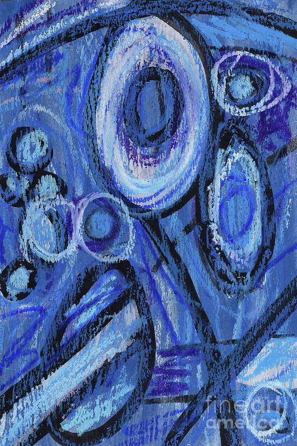 Blue Abstract 6. Non Objective Art. Painting by Amy E Fraser