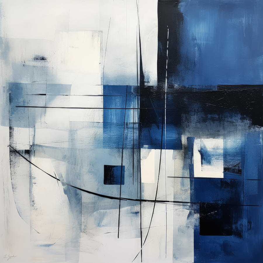 Blue Abstract Art Painting
