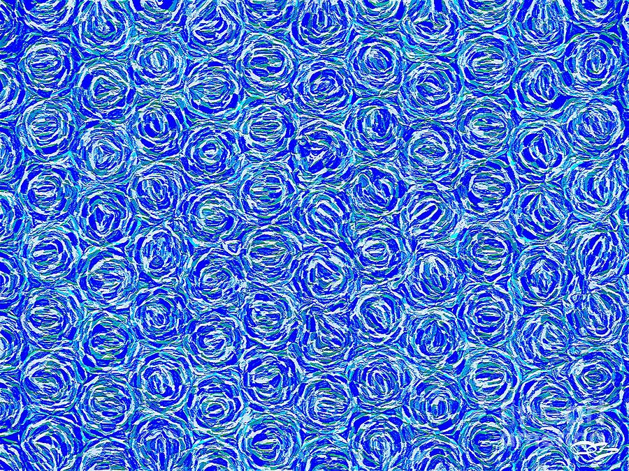 Blue Abstract Pattern Style Art  Digital Art by Douglas Brown