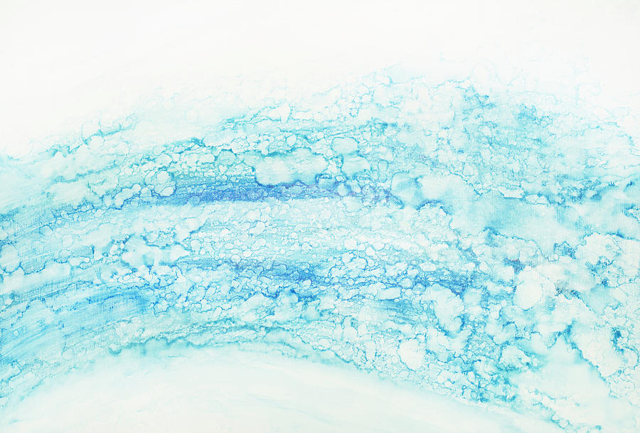 Blue Abstract Wave Photograph