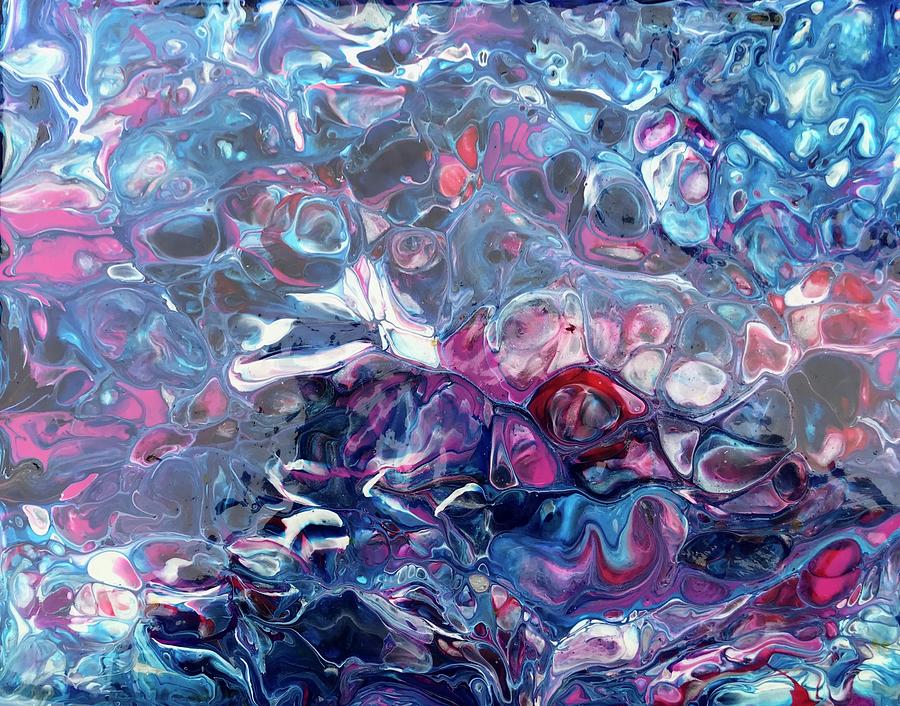 Blue Abstract Painting - Blue Abstraction by Marita McVeigh Blue Abstract Painting - Blue Abstraction by Marita McVeigh