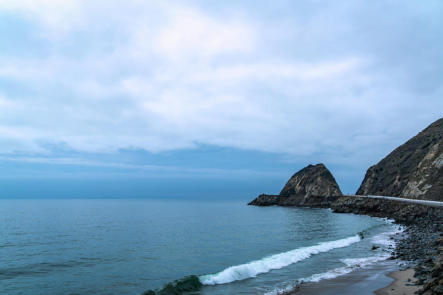 Cloudy Afternoon at Mugu Rock Photograph by Lindsay Thomson