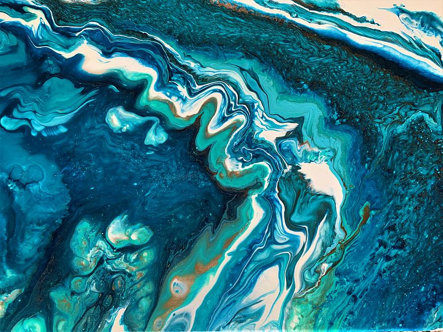 Blue Agate Waters Painting