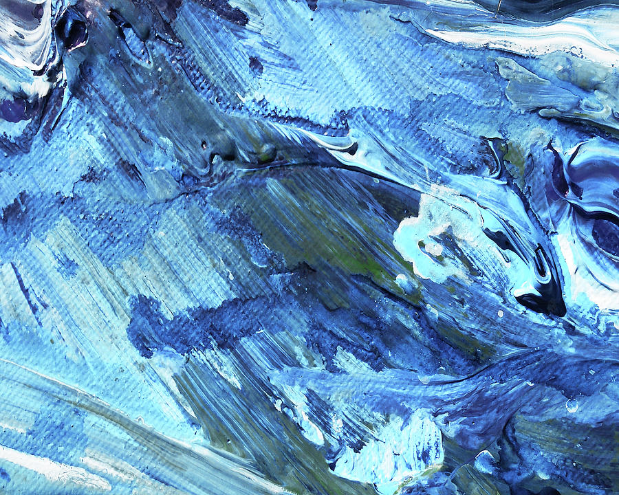 Blue And Gorgeous Wave Of The Sea Beach House Ocean Art XIII Painting by Irina Sztukowski