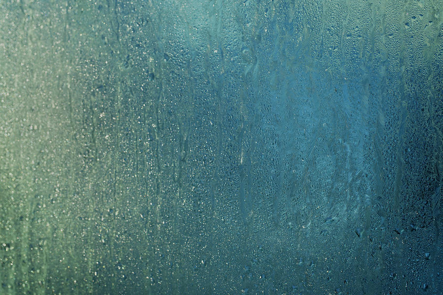 Blue And Green Condensation Photograph