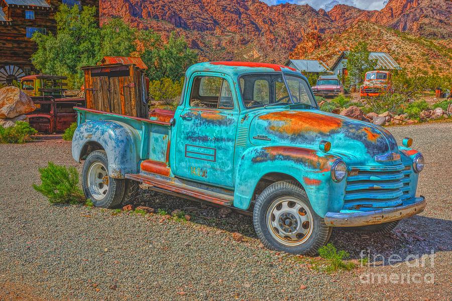 Blue and Rust Photograph by Rodney Lee Williams