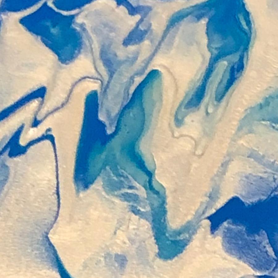 Blue And Silver Painting
