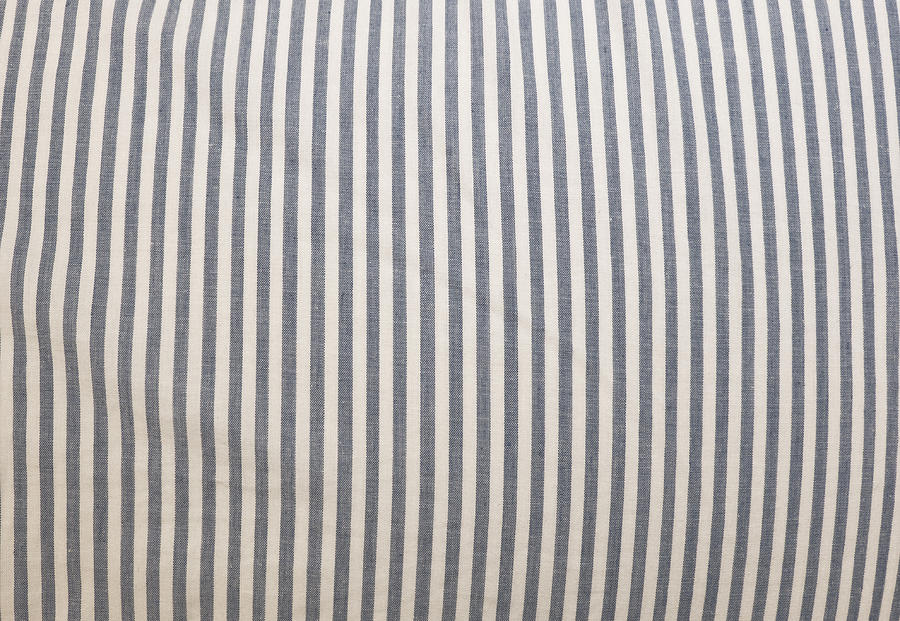 Blue and White Stripes Fabric Pattern Background Photograph by Arayabandit