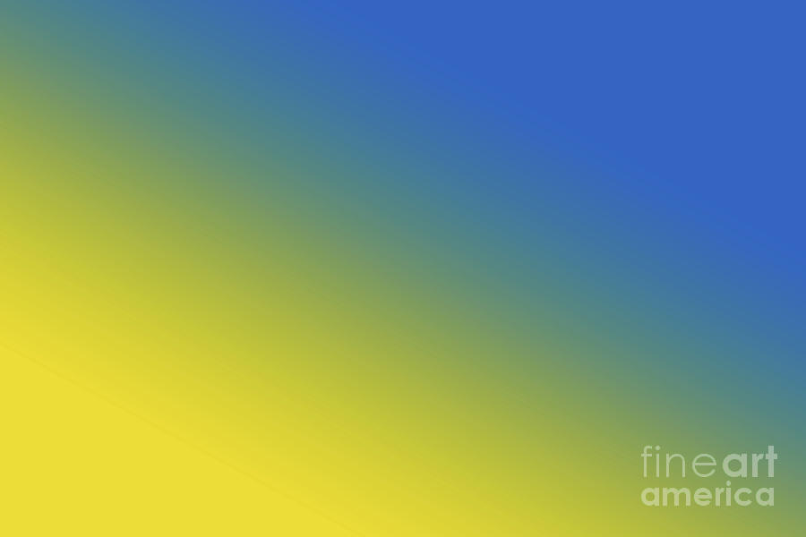 Blue Digital Art - Blue and Yellow Solid Colors Ukraine Flag Colors Gradient 4 100 Percent Commission Donated Read Bio by PIPA Fine Art - Simply Solid Art Minimal Graphic Designs