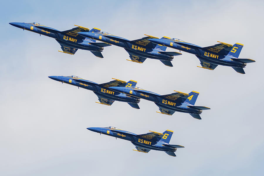 Blue Angel Delta Pass Photograph by Frosted Birch Photography