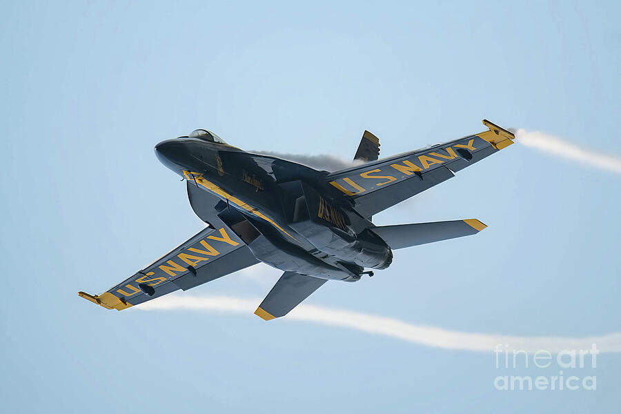 Blue Angel Solo Close Up Photograph by Jeff Saunders Blue Angel Solo Close Up Photograph by Jeff Saunders