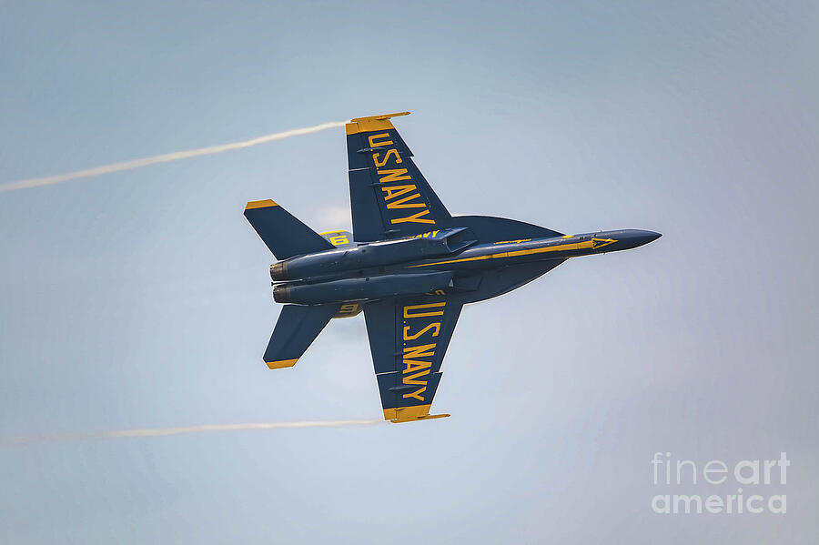 Blue Angel Solo From Below Photograph by Jeff Saunders Blue Angel Solo From Below Photograph by Jeff Saunders