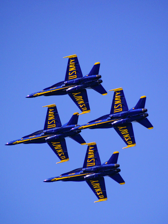 Jet Photograph - Blue Angels by Bill Gallagher