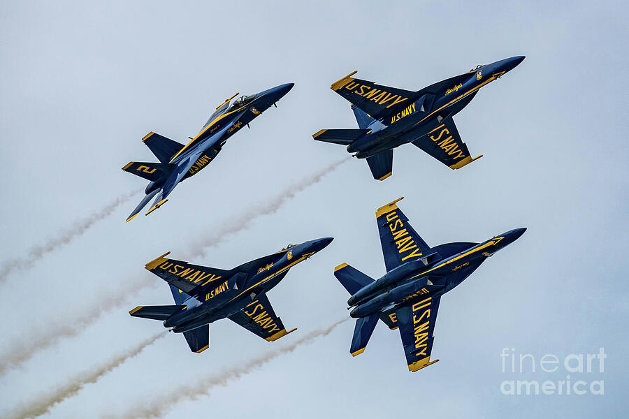 Blue Angels Breakout Photograph by Jeff Saunders Blue Angels Breakout Photograph by Jeff Saunders
