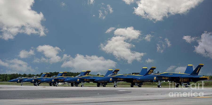 Blue Angels - Flight Line - Charleston Air Force Base Photograph by Dale Powell