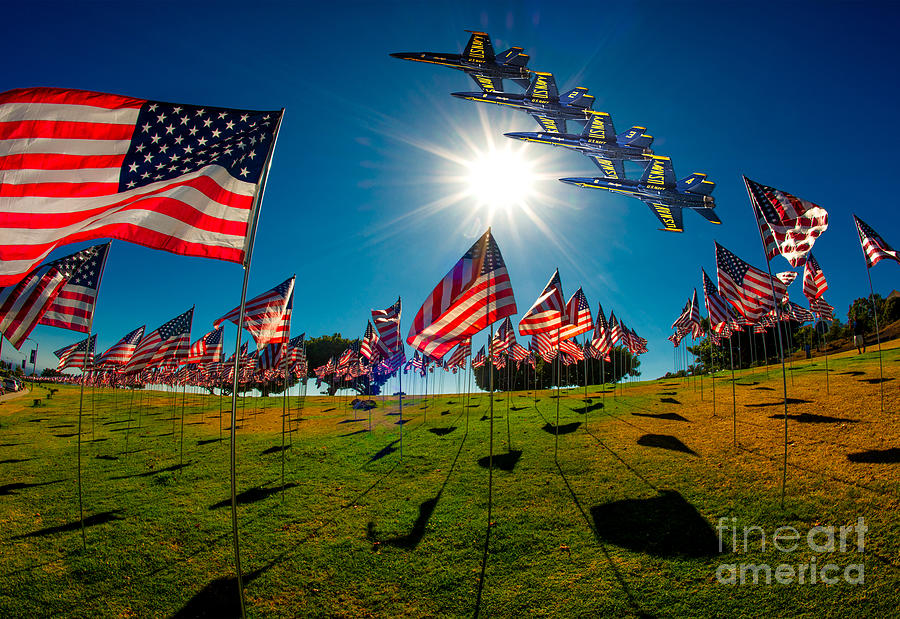 Blue Angels Fly by Photograph by Julian Starks