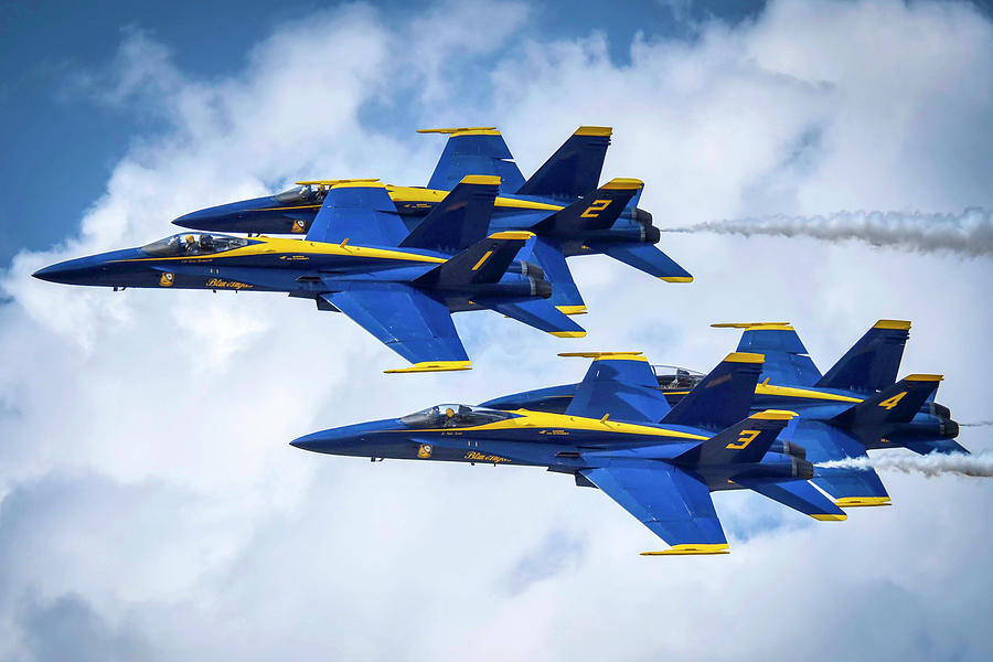 Blue Angels in Flight Photograph by Gigi Ebert