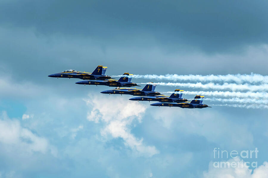 Blue Angels Lineup Photograph by Jeff Saunders Blue Angels Lineup Photograph by Jeff Saunders