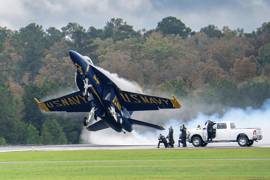 Blue Angels Takeoff Photograph by David R Robinson