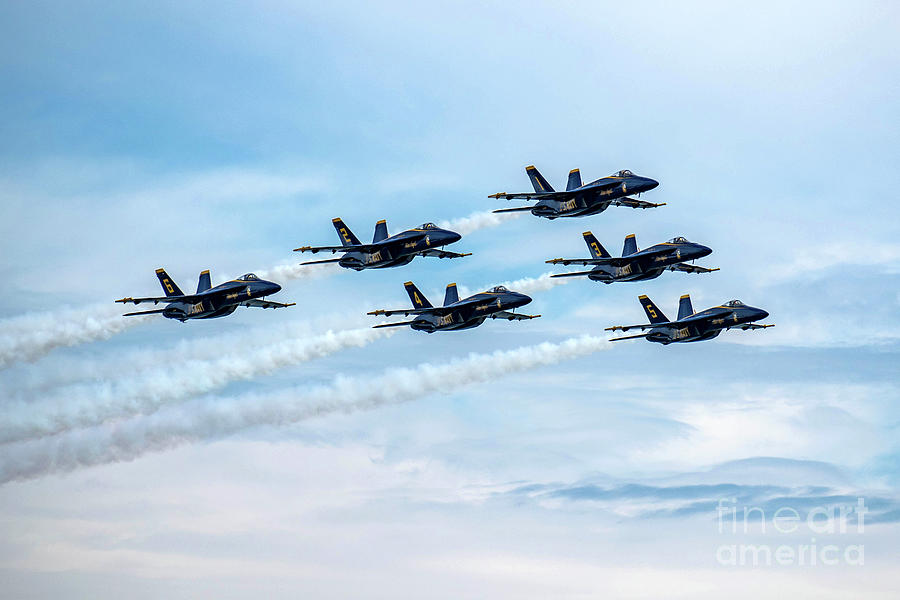 Blue Angels Through The Clouds Photograph by Jeff Saunders Blue Angels Through The Clouds Photograph by Jeff Saunders