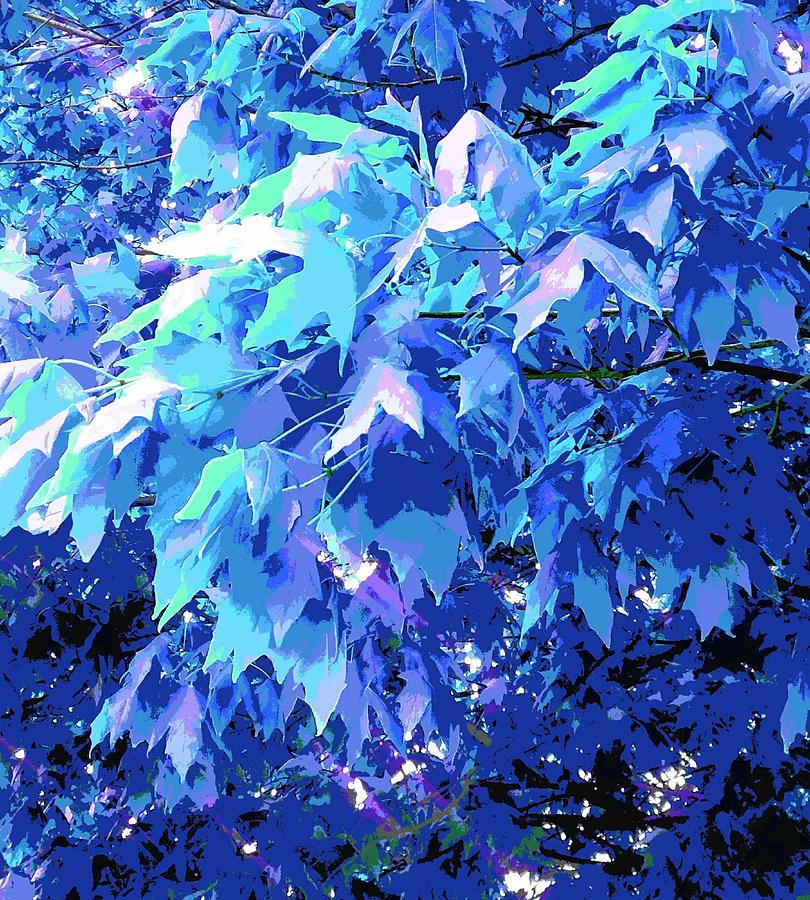 Blue Autumn  Digital Art by Ondria James