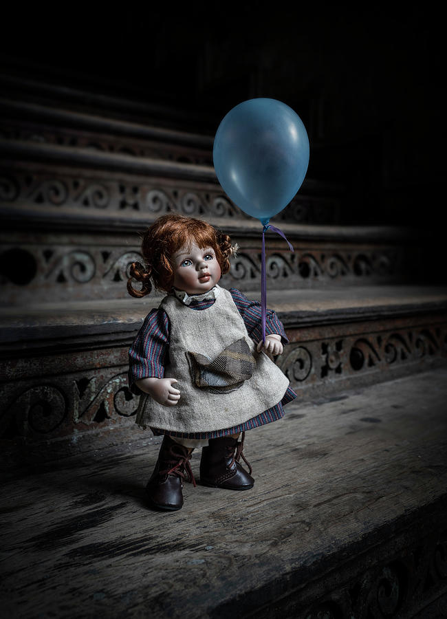 Blue Baloon Photograph by Jaroslaw Blaminsky