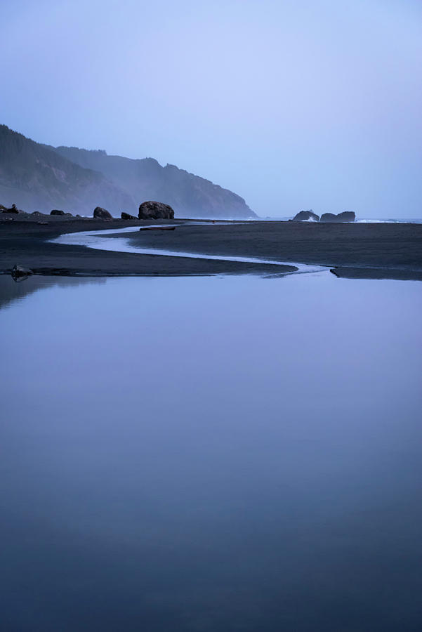 Blue Beach Photograph by Steven Clark