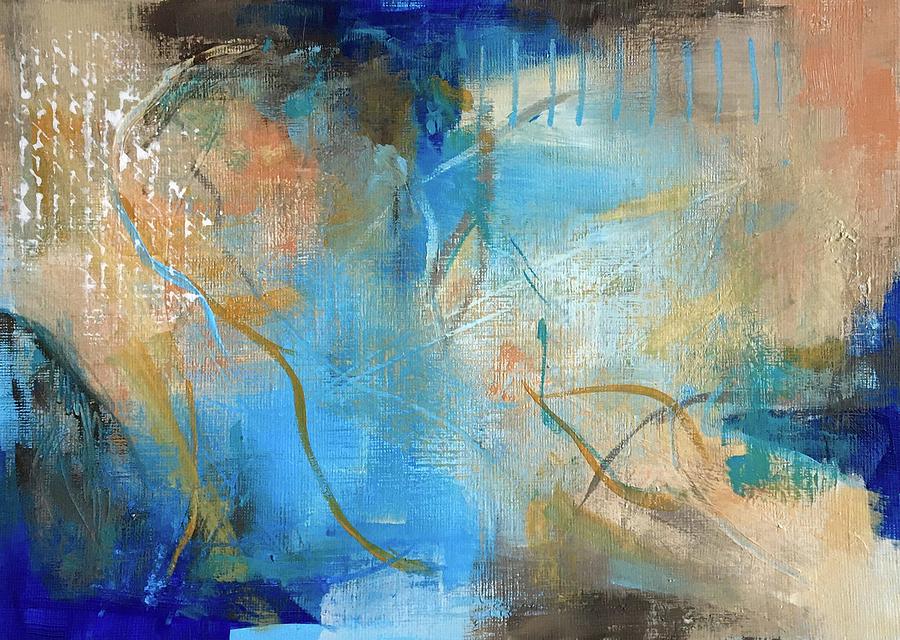 Blue Below Painting by Suzzanna Frank
