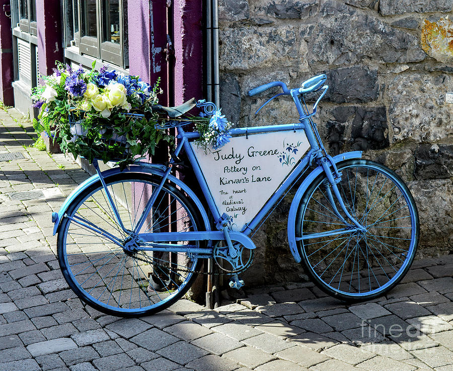 Blue Bicycle Photograph by Marie Dudek Brown