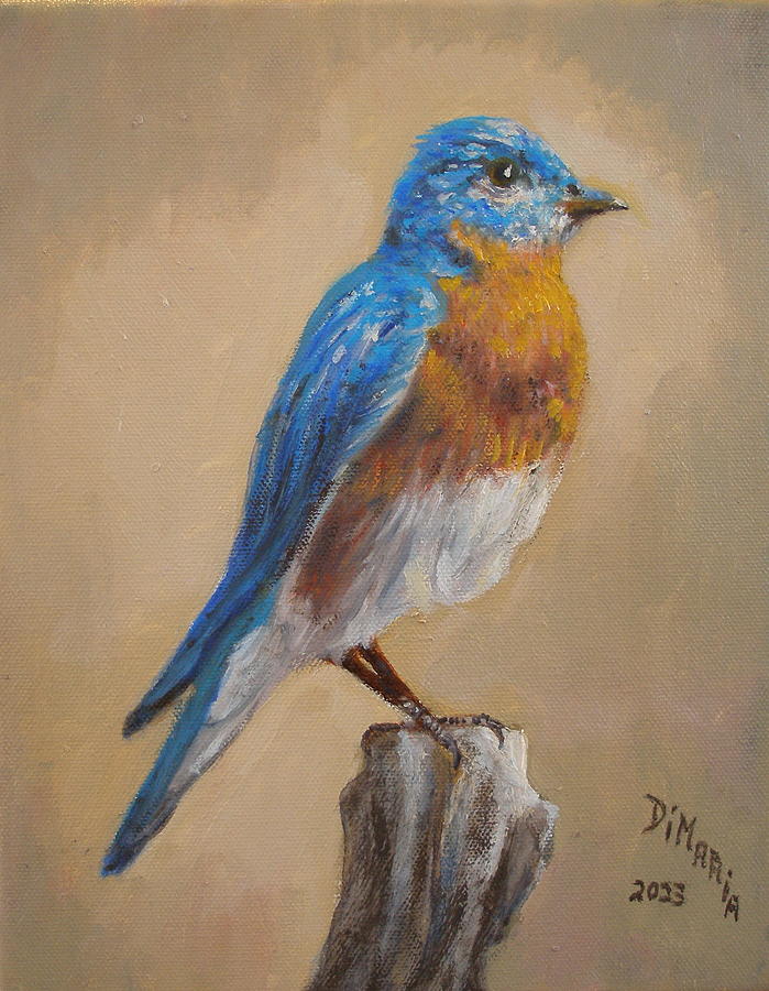Blue Bird Painting by Donelli  DiMaria