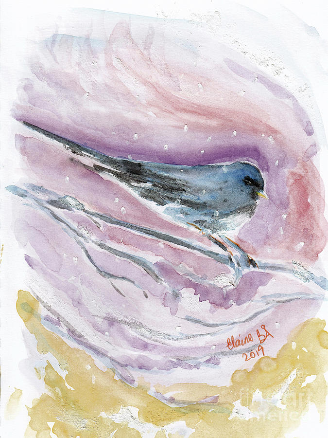 Blue Bird Painting by Elaine Berger