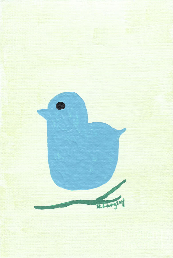 Bluebird Painting - Blue Bird by Helena M Langley