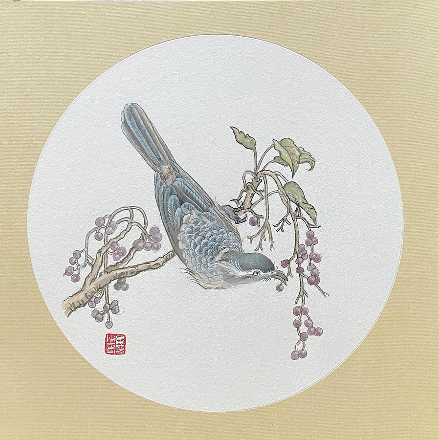 Blue bird Painting by Ping Yan