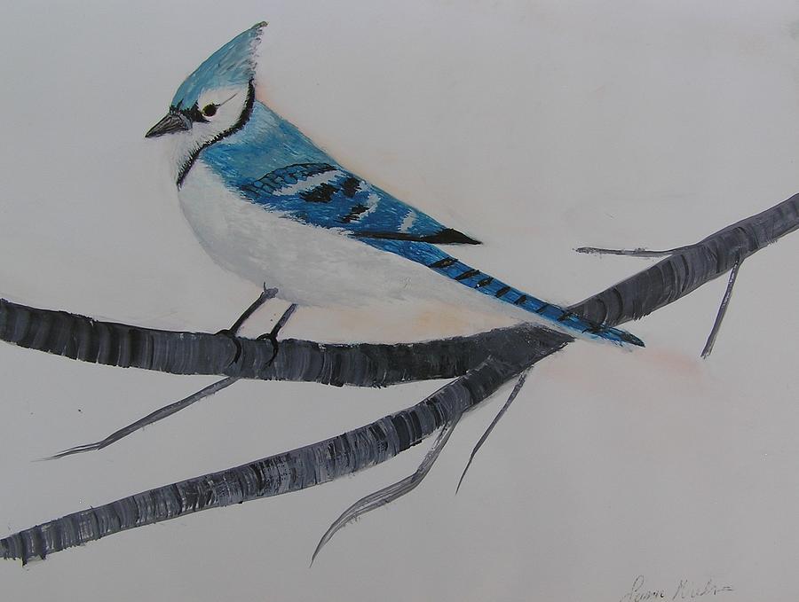 Blue Bird Painting by Susan Nielsen
