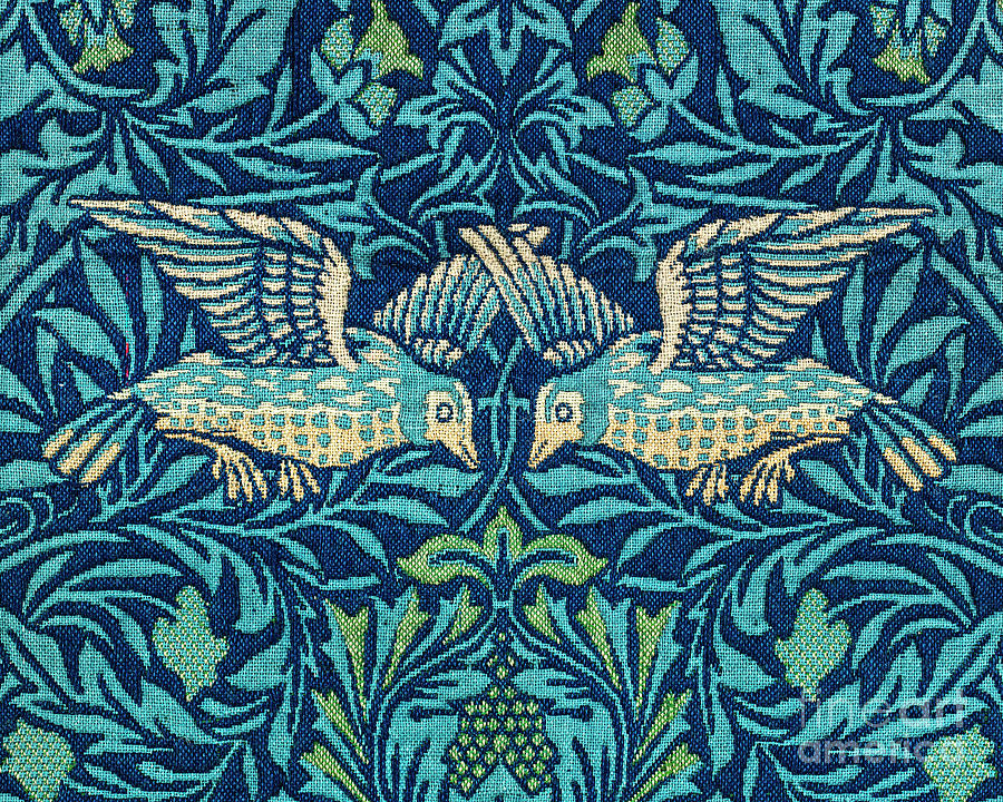 William Morris Tapestry - Textile - Blue Bird Tapestry A by Jean Plout