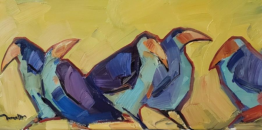 Blue Birds Painting by Jose Trujillo