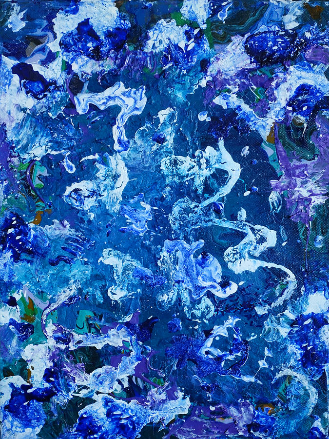 Blue Blizzard Painting by Lynda Lehmann